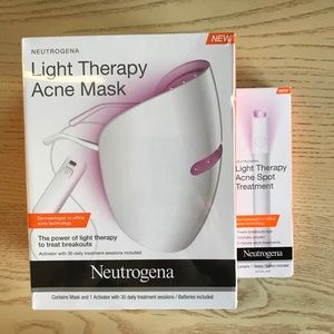Neutrogena Light Therapy Mask AND spot treatment.